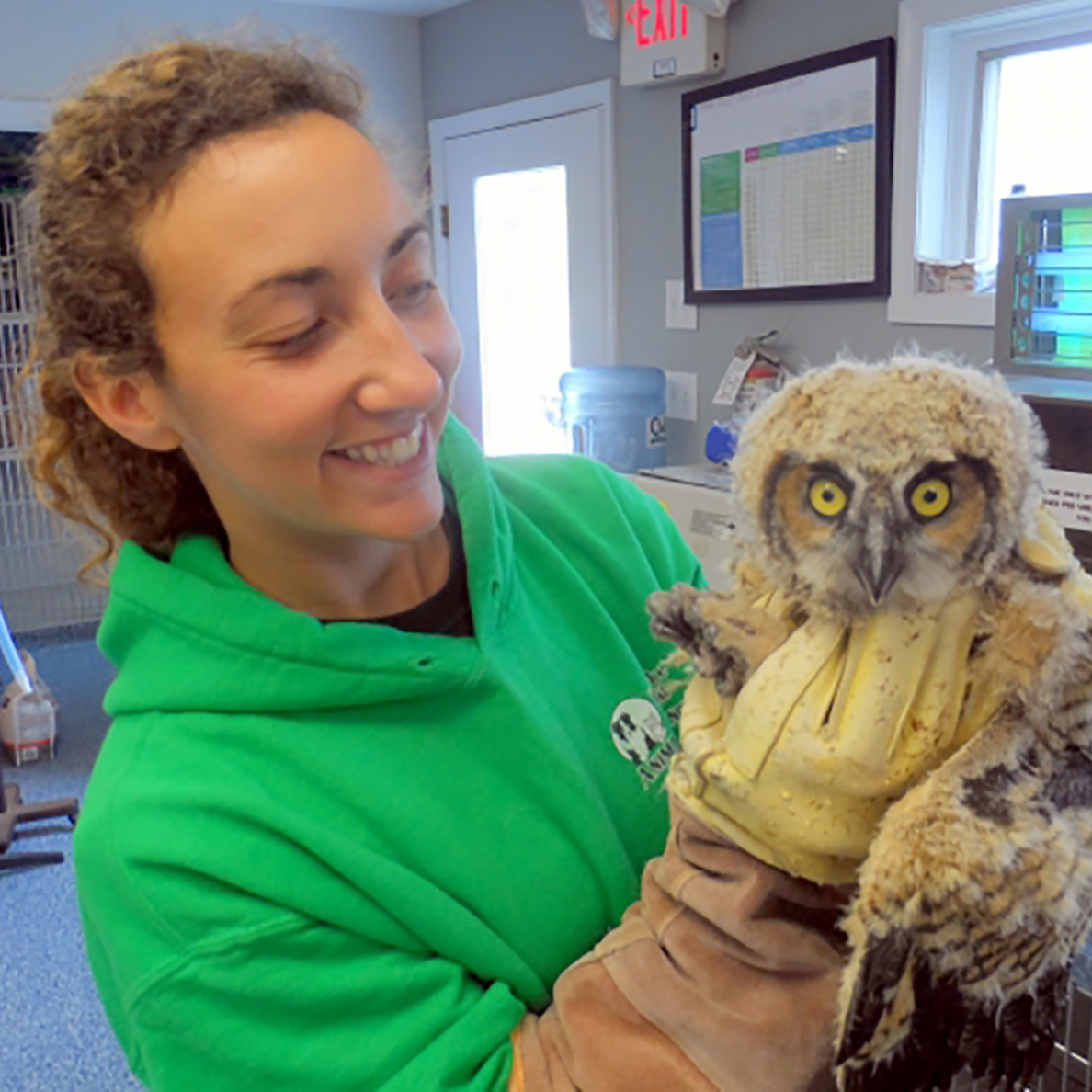 Vet assistant extraordinaire Mariel Grossman